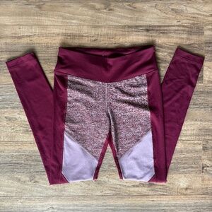 NWOT - Reebok Maroon Leggings S